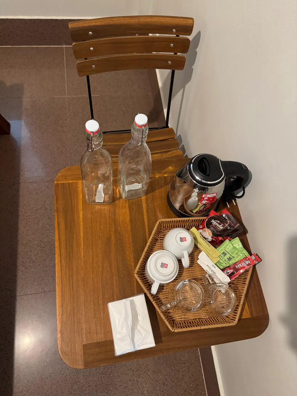 Kettle, tea and coffee set